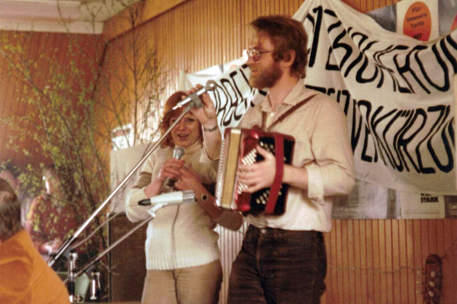 Sabine and Ernst at a meeting on May 1st